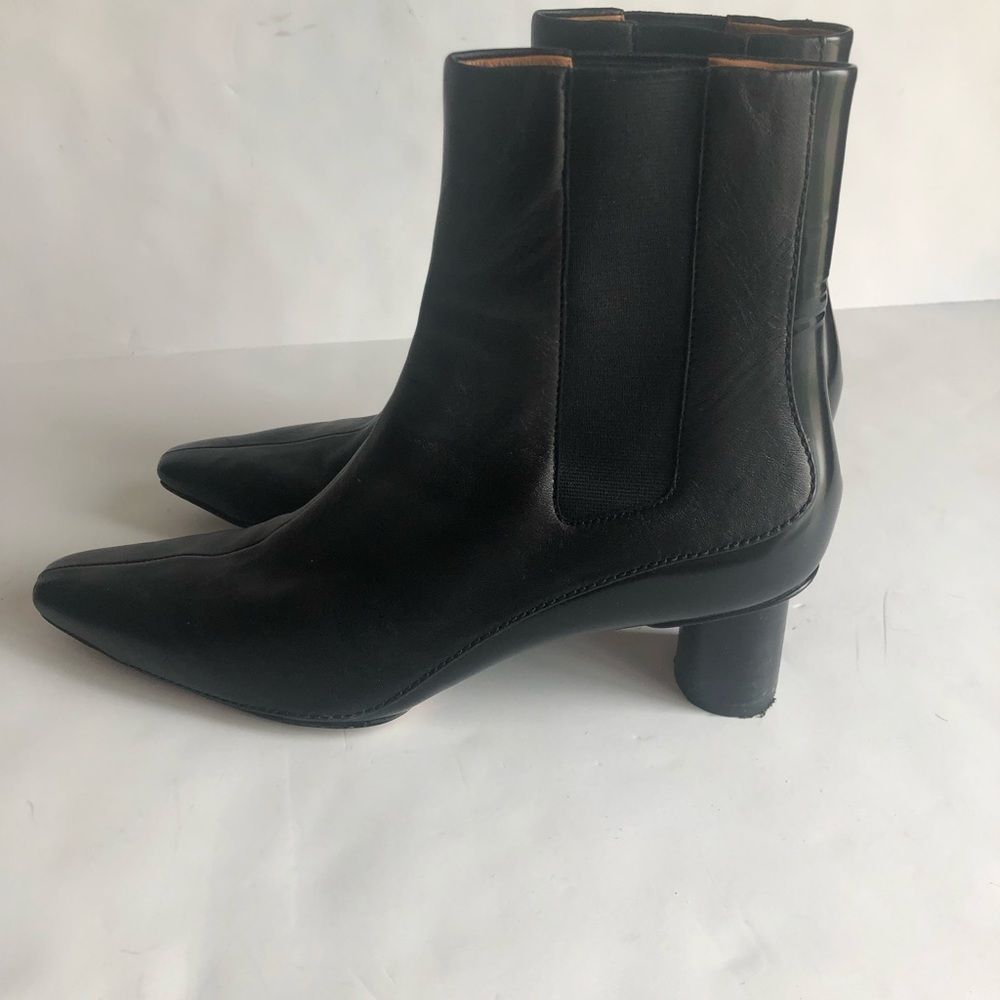 RAG & BONE High Black Patent Leather Boots Size 38.5 - Picture 11 of 15